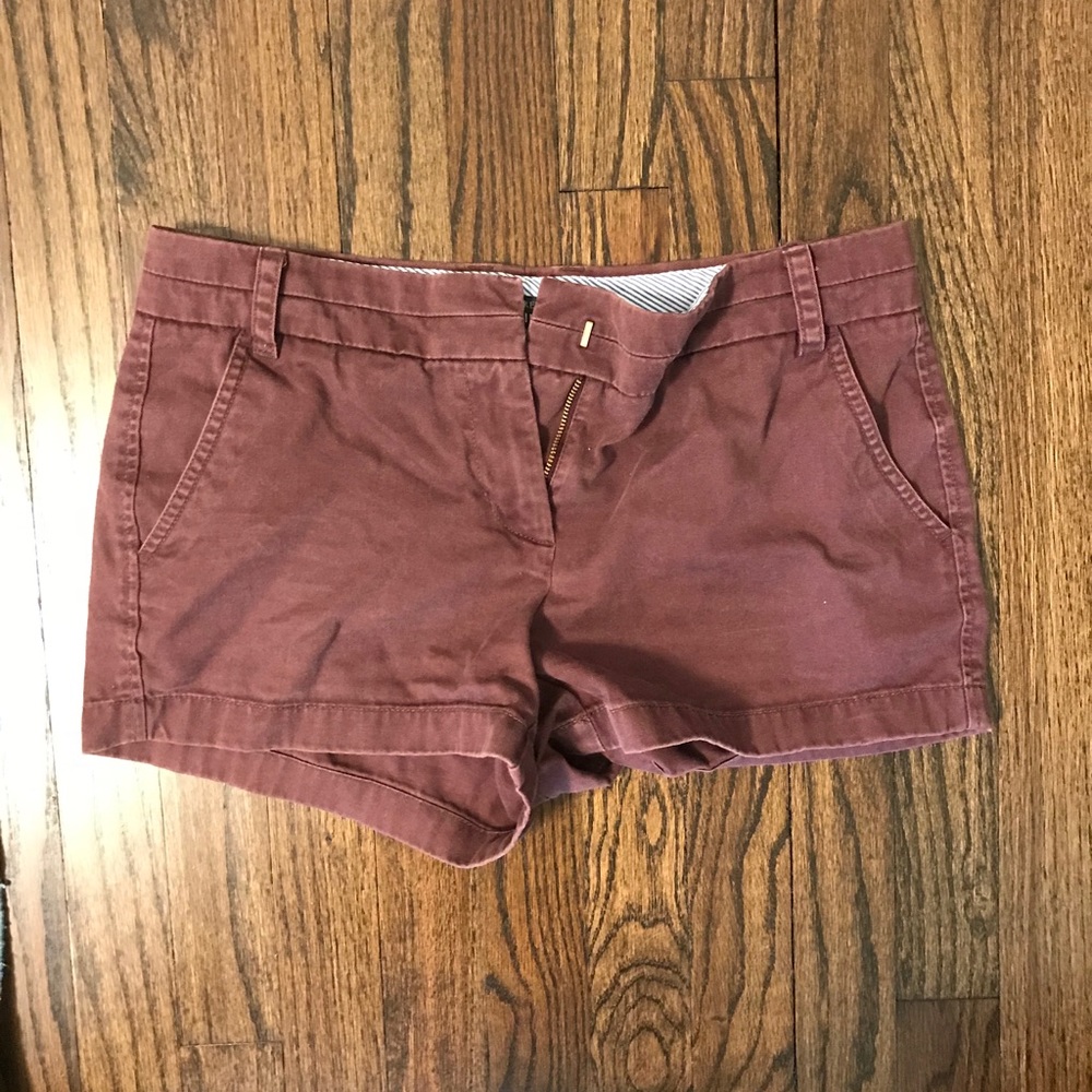 J. Crew 3” Chino, Size 4, Maroon
